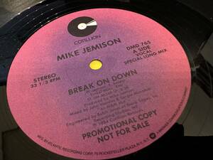 12”★Mike Jemison / Break On Down / You Make Me Feel The Way I Do / ダンス・クラシック！