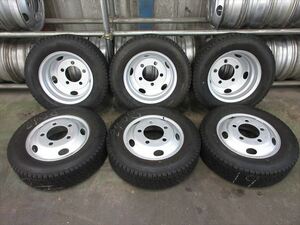  бесплатная доставка зимний 205/70R16 BS W979 19 год Elf Titan Atlas TK16×5.5J 116.5-8TC 5 дыра двусторонний повторный покраска 6 шт. комплект 