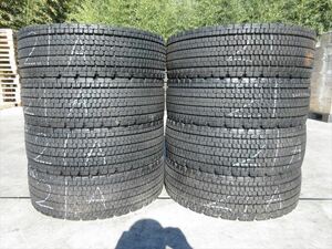 送料無料　スタッドレス　245/70R19.5　BS　W900/W901　2021年製　8本セット　13～14mmぐらい