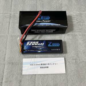 【未使用】ゼエエ Zeee LM1767 7.4V 80C 5200mAh 2S lipo battery Tプラグ付き リポバッテリー 大容量バッテリー RCバッテリー 1/8と1/10