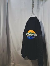 Vintage Burk's Bay leather wool stadium jacket 90s バークスベイ レザー ウール オールブラック ジャケット スタジャン ビンテージ_画像10