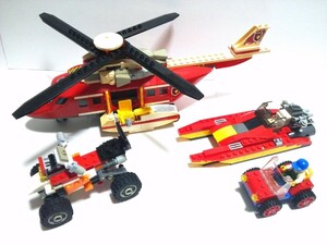 【ジャンク】レゴ LEGO テクニック レスキュー ☆ヘリコプター☆ボート☆バギー☆等 部品不揃い☆レトロ