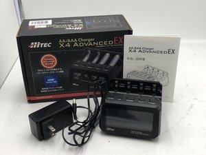 【7678】[1円~] HiTEC AA/AAA チャージャー X4 アドバンス EX Charger X4 Advanced EX 単三 単四充電器 通電のみ確認 ジャンク品