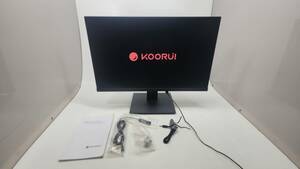 【6582】 モニター KOORUI カラー ディスプレイ ユニット 24N1 24インチ FHD 1080p 75hz 5ms IPS 非光沢 箱無し 完動品 中古品