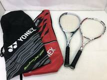 【7646】ソフトテニスラケット2本セット YONEX F-LASER 5V MP200 中古品_画像1