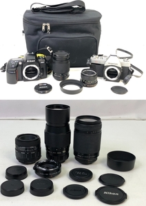 【6691】[1円~] Nikon Mamiya フィルムカメラ レンズ まとめ F60 MSX 500 NIKKOR 28-80㎜ 70-300㎜ など ニコン マミヤ ジャンク品