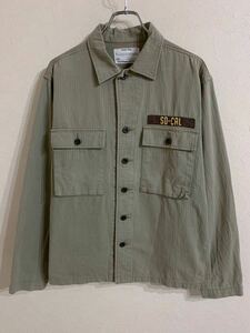 STANDARD CALIFORNIA SD HERRIN BONE FATIGUE SHIRT ファティーグシャツ　ジャケット ミリタリー シャツ Lサイズ