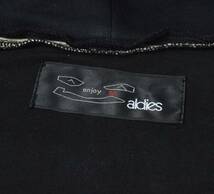 未使用2.3万 ALDIES アールディーズ ハンド刺繍 ジップパーカー XS ブラック_画像6