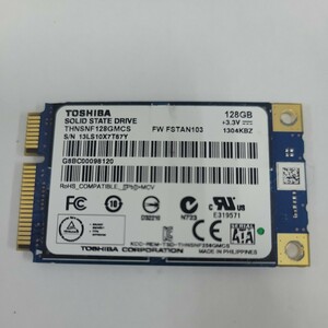 【動作確認済】TOSHIBA THNSNF128GMCS 128GB mSata【1円スタート】P02288