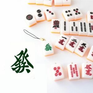 【ハンドメイド】麻雀牌ストラップ「發」