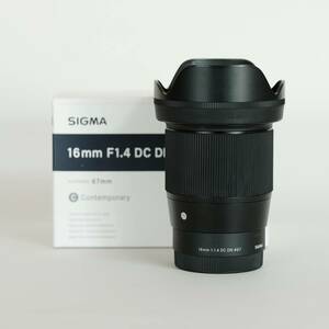 [良品] SIGMA 16mm F1.4 DC DN｜Contemporary [ソニーE用] / 単焦点レンズ / SONY Eマウント