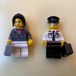 ミニフィグ パイロットとCA スチュワーデス　レゴ LEGO 飛行機