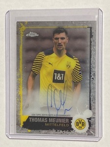 2021-22 Topps Chrome Borussia Dortmund Team Set Autograph Card Thomas Meunier /75 トーマス・ムニエ 直書きサインカード