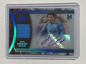 2022-23 Topps Museum Player Worn Memorabilia Autograph Jack Grealish /75 ジャック・グリーリッシュ 直筆サインジャージーカード