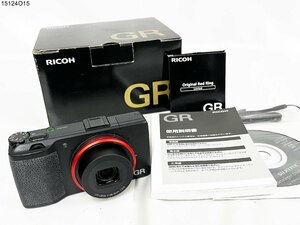 ★シャッターOK◎ RICOH リコー GR ブラック コンパクト デジタルカメラ 説明書 箱付 15124O15-3