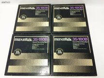 ★maxell UD XL マクセル 35-180B オープンリールテープ メタルリール 使用済み 4点 おまとめ 4507N15-3_画像1