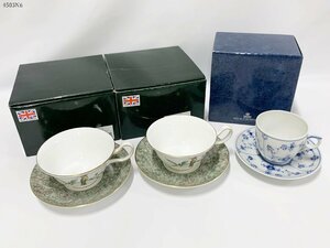 ★ウェッジウッド ロイヤルコペンハーゲン コーヒーカップ＆ソーサーセット 3点 おまとめ ハミングバード 072 073 食器 4503N6.