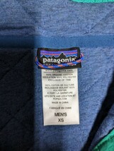 レア！　patagonia パタゴニア　旧タグ　復刻　キルティング　ハーフスナップ　スウェット　メンズXS　ブルー　青_画像5