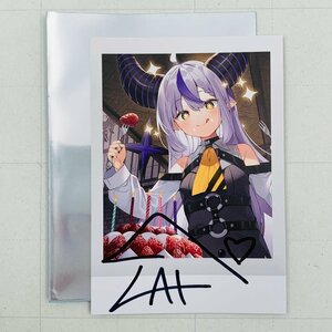 中古品 hololive ホロライブ 誕生日記念 2022 直筆サイン入りチェキ風ブロマイドカード ラプラス・ダークネス