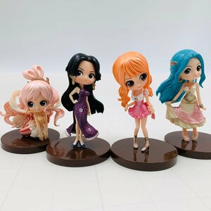 中古品 Qposket petit Girls Festival ワンピース ナミ ビビ ハンコック しらほし姫 4種セット