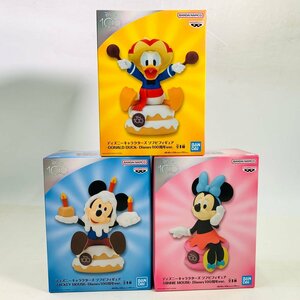 新品未開封 ディズニーキャラクターズ ミッキーマウス ミニーマウス ドナルドダック Disney 100周年ver. 3種セット