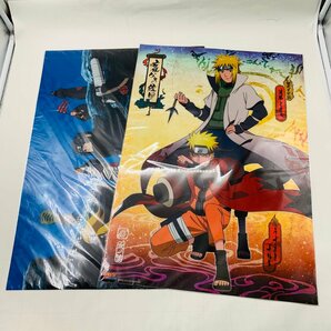 新品未開封 NARUTO ナルト 疾風伝 クリアポスター 暁 集合 疾風父子絵図 2種セットの画像1