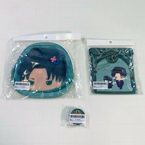 新品未開封 進撃の巨人 × サンリオキャラクターズ 第2弾 リヴァイ×バッドばつ丸 巾着 ランドリーポーチ マスキングテープ