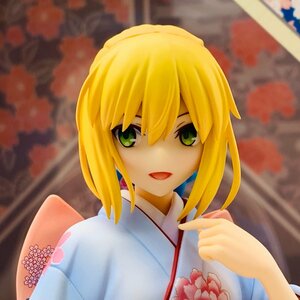 中古品 アニプレックス Fate/stay night 1/7 セイバー 晴れ着 ver.