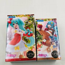 新品未開封 セガ SPM スーパープレミアムフィギュア 初音ミク winter クリスマス 2022 2種セット_画像1