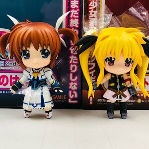 中古品 グッドスマイルカンパニー ねんどろいど 263 魔法少女リリカルなのは 高町なのは フェイト・テスタロッサ 2種セット