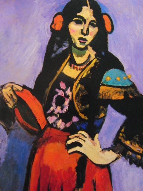 Henri Matisse, Danseuse espagnole avec un tambourin, D'une rare collection d'art, Tout neuf avec un cadre de haute qualité, En bonne condition, frais de port inclus, Art, Peinture, Peinture à l'huile, Portraits