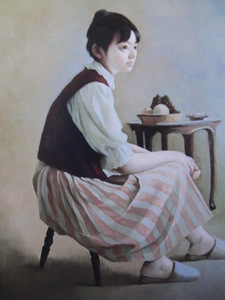 Art hand Auction Naoji Kami, 【early summer】, From a rare art book, Good condition, Brand new high quality framed, free shipping, Western painting oil painting Japanese painter, Portrait painting Beautiful woman painting, arte, painting, oil painting, portrait