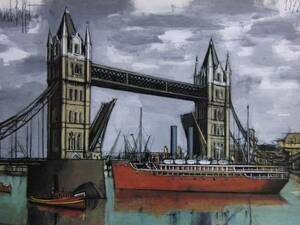 Art hand Auction Bernard Buffet, Ship Series 14, Extremely rare framing plate, New frame included, iafa, Painting, Oil painting, Nature, Landscape painting