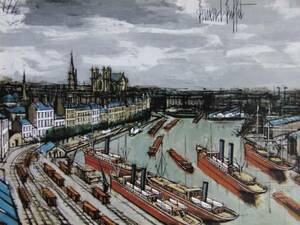 Art hand Auction Bernard Buffet･ベルナール･ビュッフェ, 船舶シリーズ26, 超希少額装用画版, 新品額装付, 送料込み, iafa, 絵画, 油彩, 自然, 風景画