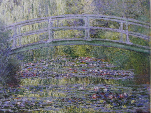 Claude Monet, [Water Lily Pond (Japanese Bridge)], From a rare collection of art, In good condition, Brand new with high-quality frame, free shipping, Western-style painting, Art, Painting, Oil painting, Nature, Landscape painting