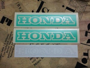 ☆HONDA ☆枠文字 ☆角あり ☆塗装 ☆マスキング ☆130mm ☆ホンダ ☆2枚☆