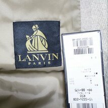 即決　タグ付き未着用品 LANVIN モードライン 起毛ジャケット 99-88-175 シルク混 メンズ #854822_画像8