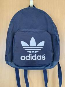 adidas リュック ロゴ ネイビー アディダス リュックサック 縦40cm横37cm幅19cm