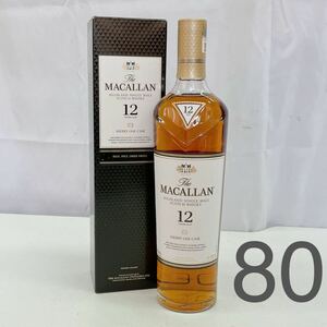 11AD164 【未開栓】1円〜 MACALLAN マッカラン HIGHLAND SINGLE MALT SCOTCH WHISKY 12年 スコッチウイスキー 古酒 現状品