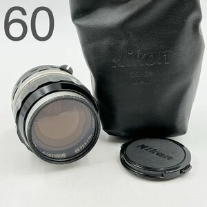 12AB11 レンズ ニコン Nikon NIKKOR-P・C Auto 1:2.5 f=105mm ソフトケース付き 中古 現状品