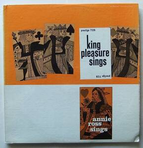 ◆ KING PLEASURE Sings ANNIE ROSS Sings ◆ Prestige PRLP-7128 (NJ:yellow:dg:RVG) ◆ V