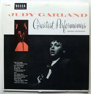 ◆ JUDY GARLAND / Greatest Performances ◆ Decca DL 8190 (color:dg) ◆