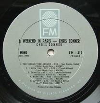 ◆ CHRIS CONNOR / A Weekend in Paris ◆ FM Records FM 312 (gray) ◆_画像4