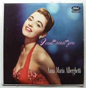 ◆ ANNA MARIA ALBERGHETTI / I Can't Resist You ◆ Capitol T887 (turquoise) ◆