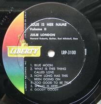 ◆ JULIE LONDON / Julie Is Her Name Volume Two ◆ Liberty LRP 3100 (color:dg) ◆_画像3