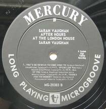 ◆ SARAH VAUGHAN / After Hours at The London House ◆ Mercury MG 20383 (black:dg) ◆_画像4