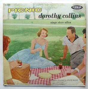 ◆ DOROTHY COLLINS Sings Steve Allen / Picnic ◆ Coral CRL 57150 (red) ◆