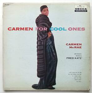 ◆ CARMEN McRAE / Carmen For Cool Ones ◆ Decca DL 8738 (black:dg) ◆
