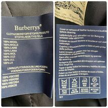 極美品 Burberrys バーバリーズ BURBERRY バーバリー サイズL 金ボタン ダブル テーラードジャケット アウター ネイビー 紺_画像10