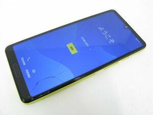 ドコモ SH-41A AQUOS sense4 イエロー SIMフリー SIMロック解除済 【M2016】